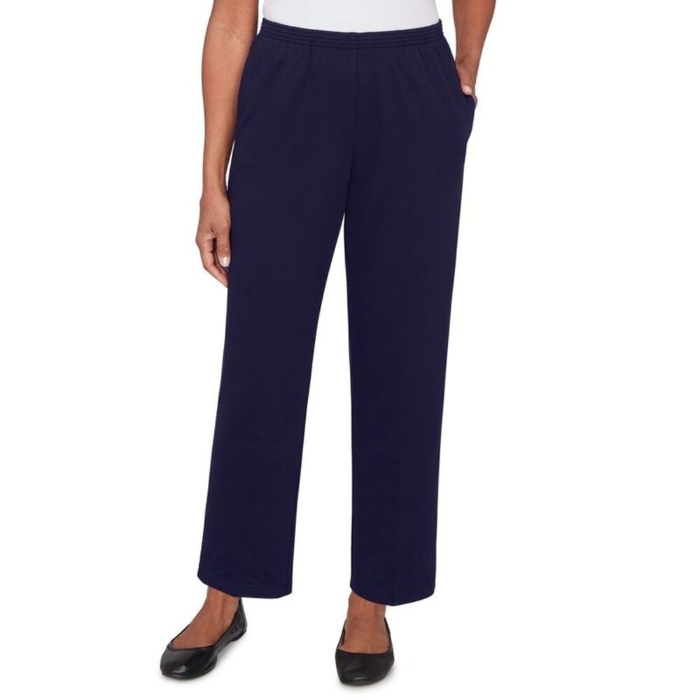 Alfred Dunner Petite Women's Classic French Terry Short Length Pant